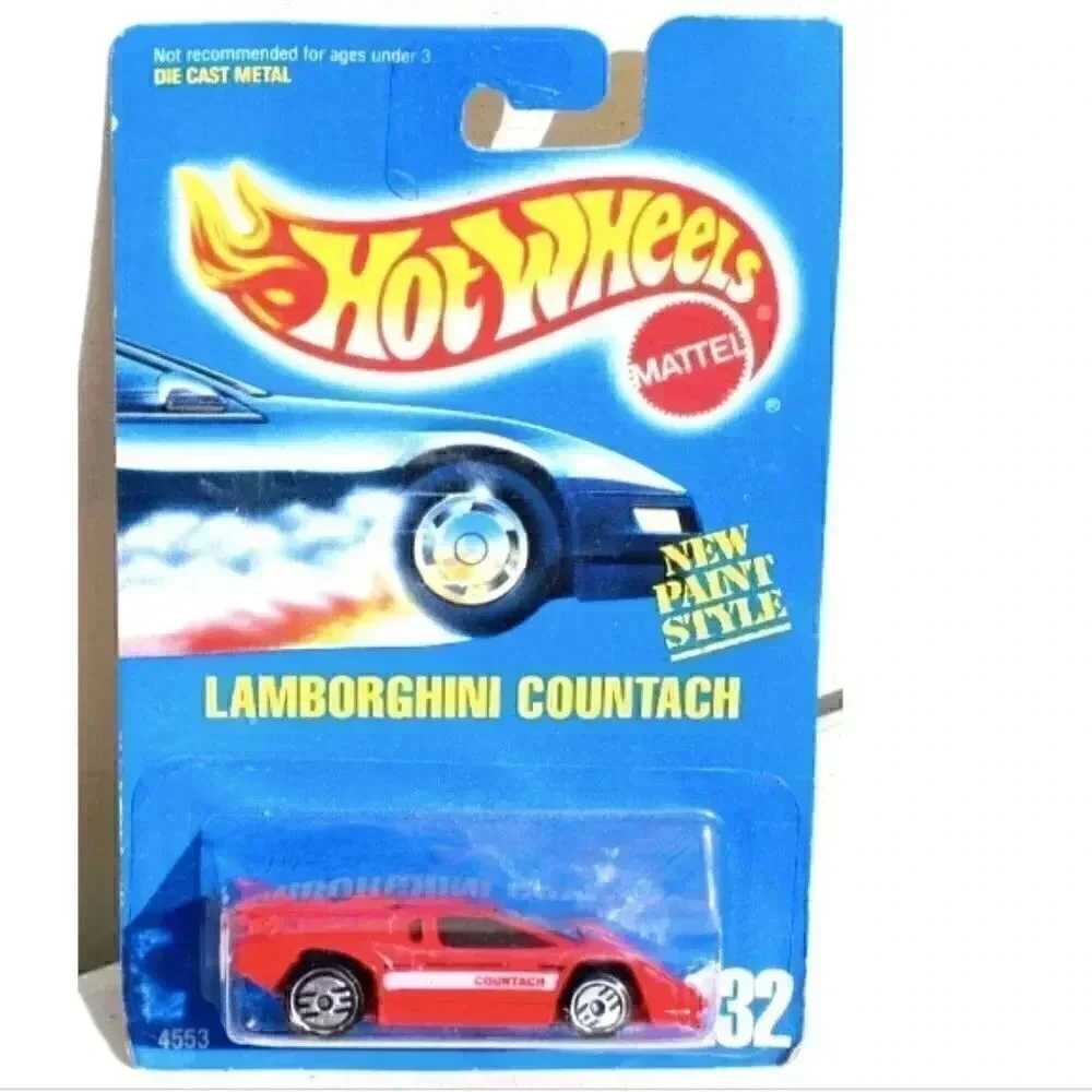 Vtg Sealed Mattel Hot Wheels Diecast Toy Car 1991 Lamborghini Countach #232